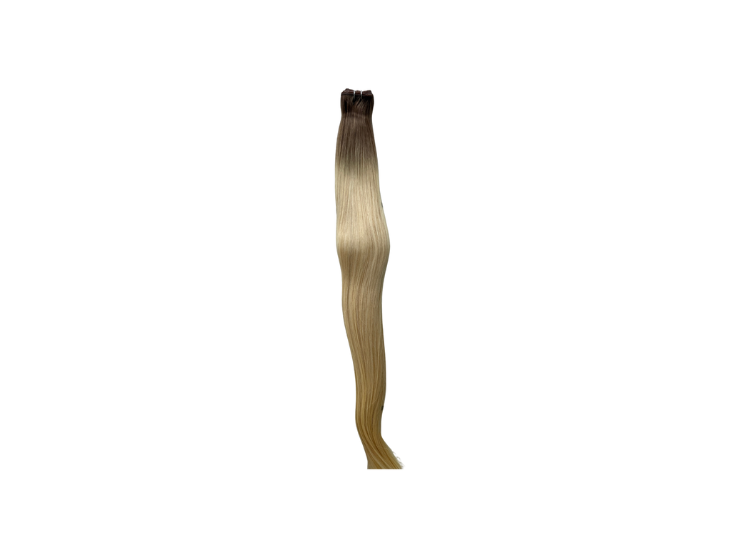 Signature Butterfly Weft — Ice Gold Blonde | Level 7 Rooted + Level 10 Ends